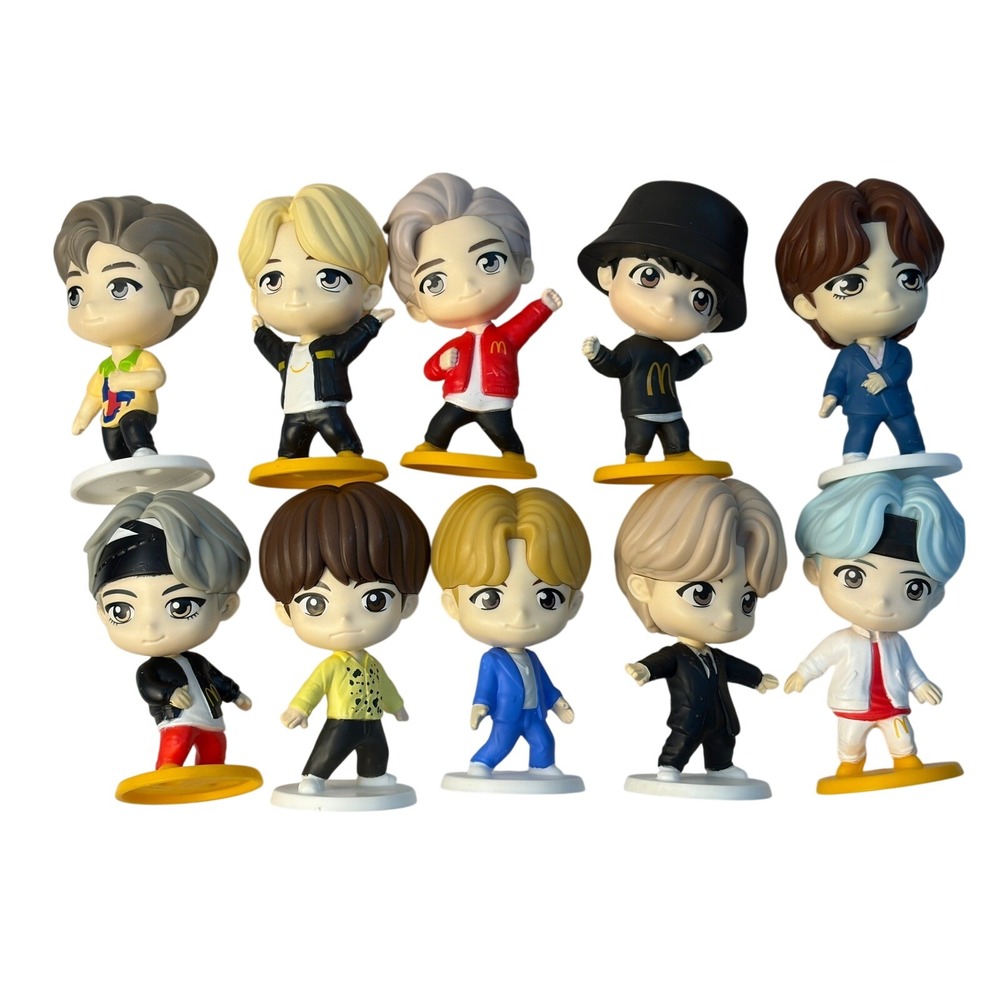 McDonald's TinyTAN x BTS Happy Meal Toys 10 figures Bundle